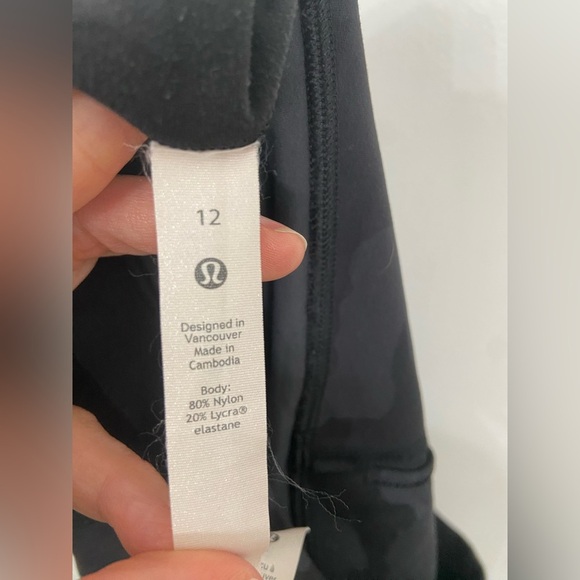 Lululemon Align Pant II Heritage 365 Camo Deep Coal Multi Size 12 - Picture 7 of 8